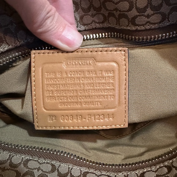 Coach Brown and Tan Tote Bag - Picture 5 of 8